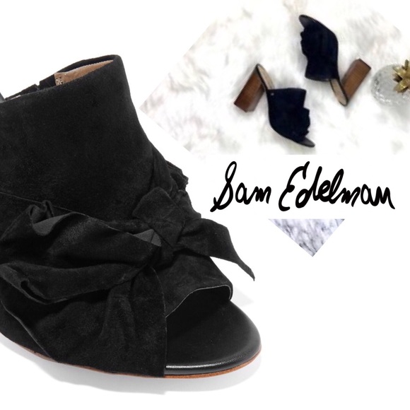 YUMI bow peep-toe mules - Picture 4 of 4